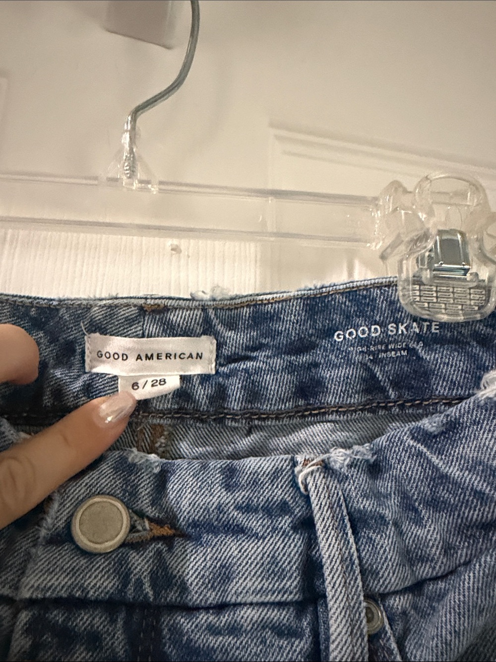 Good American Light Blue Good Skate High-Rise Jeans - Picture 2 of 4